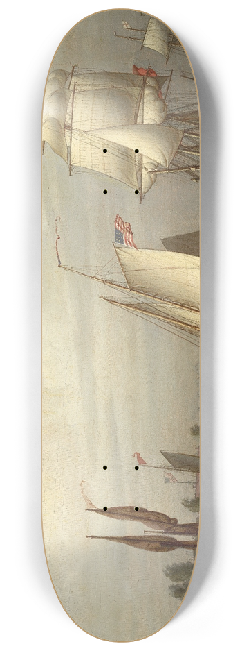 Robert Salmon - Boston Harbor 8.25 inch art skate deck