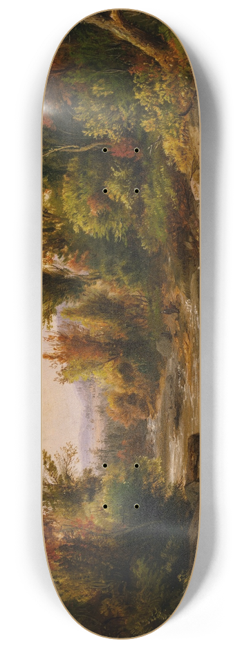 Robert S. Duncanson - On the St. Annes, East Canada, 1863 8.25 inch art skate deck