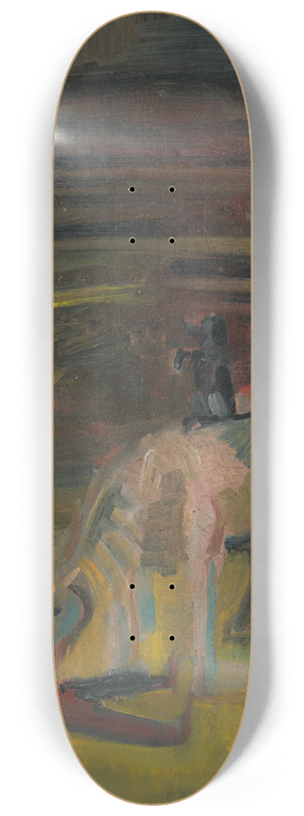 Arnold Peter Weisz-Kubnan - Motif from Circus 8.25 inch art skate deck