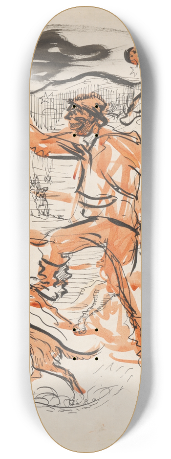 Arnold Peter Weisz-Kubnan - Night Hunt 8.25 inch art skate deck