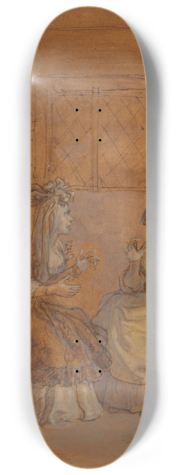 Robert Smirke - One from Illustrations to Shakespeare 8.25 inch art skate deck