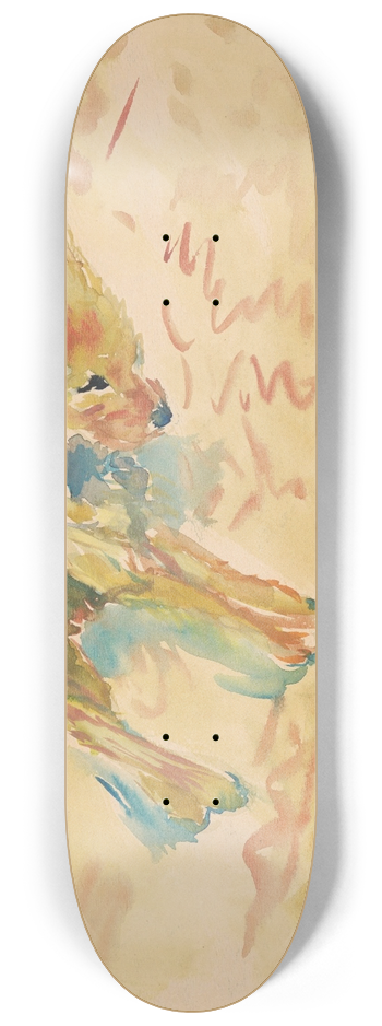 Arnold Peter Weisz-Kubnan - Reclining Dog 8.25 inch art skate deck