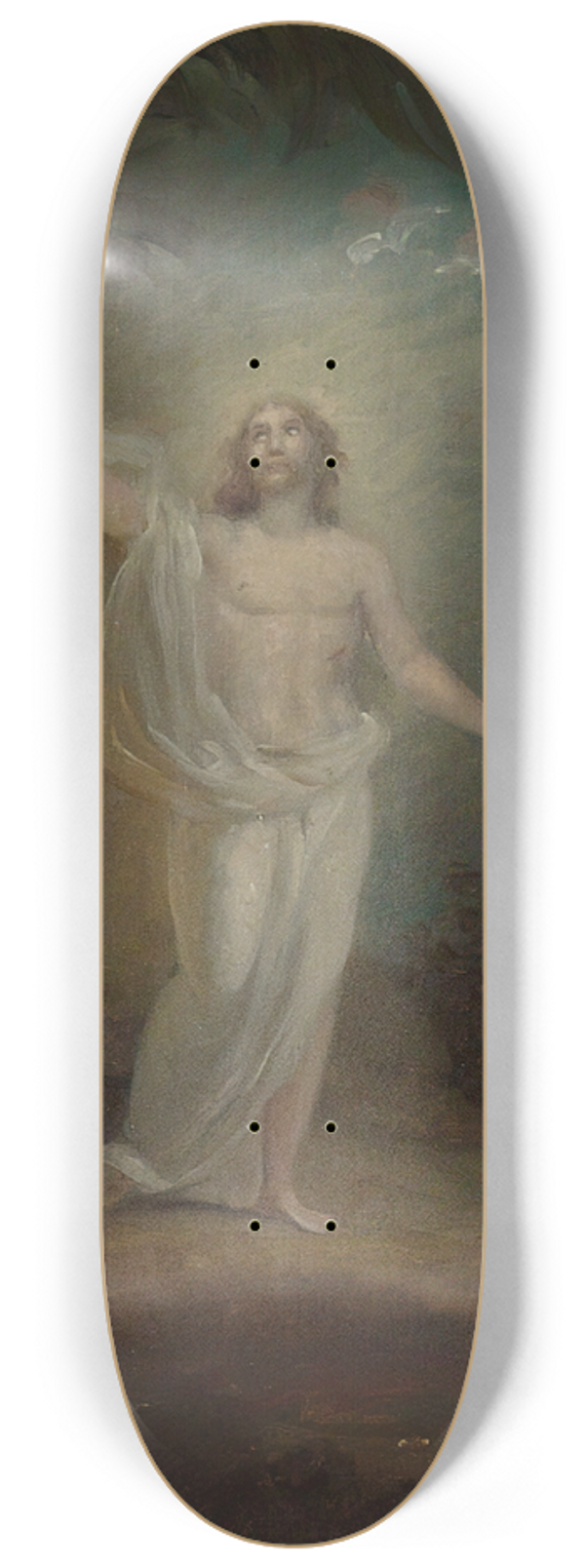 Robert Wilhelm Ekman - Resurrection Of Christ, Altarpiece Sketch 8.25 inch art skate deck
