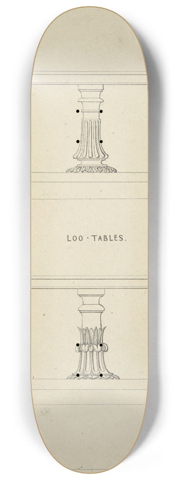 Robert William Hume - Designs for Loo-Tables 8.25 inch art skate deck