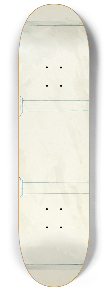 Robert W.R. Taylor - Restoration Drawing 8.25 inch art skate deck