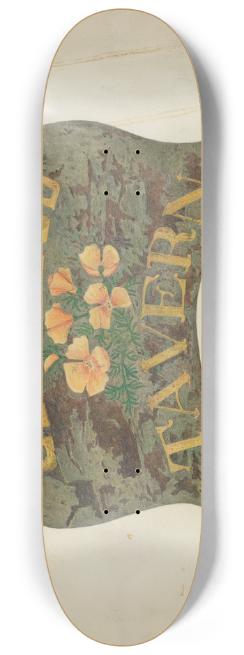 Robert W.R. Taylor - Tavern Sign 8.25 inch art skate deck