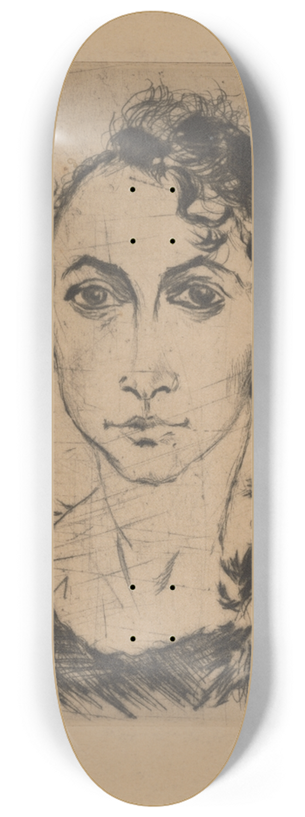 Arnold Peter Weisz-Kubnan - Valria Krommer, rod. Weisz 8.25 inch art skate deck