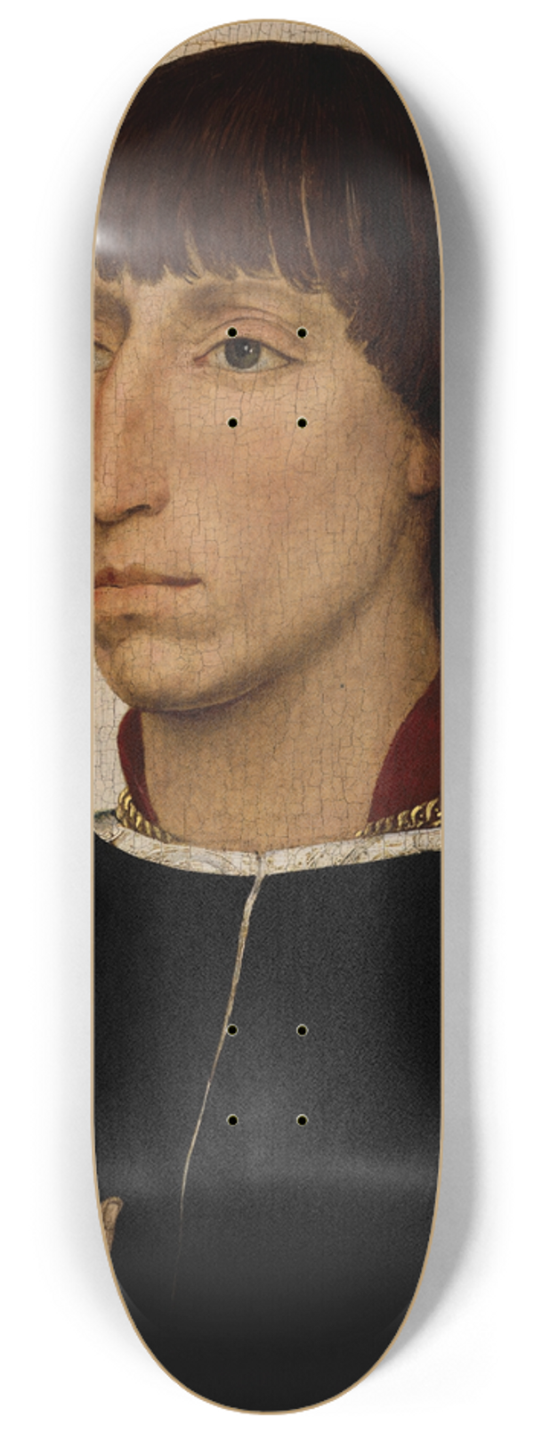 Rogier van der Weyden - Francesco dEste (born about 1429, died after July 20, 1486) 8.25 inch art skate deck