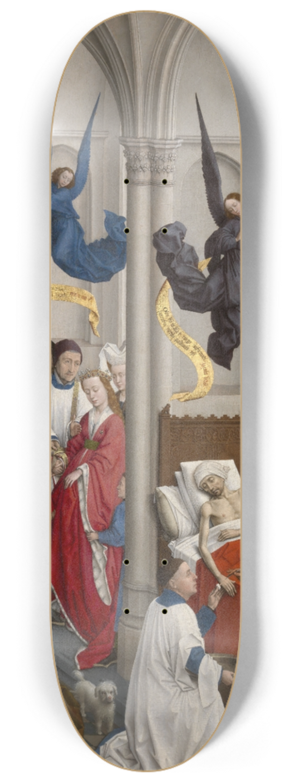 Rogier van der Weyden - The Ordinatio, Marriage and Extreme Unction 8.25 inch art skate deck