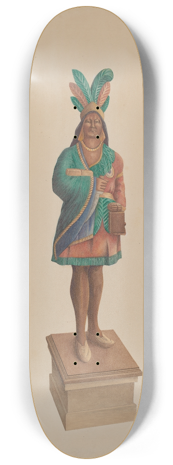 Rolland Ayres - Cigar Store Indian 8.25 inch art skate deck