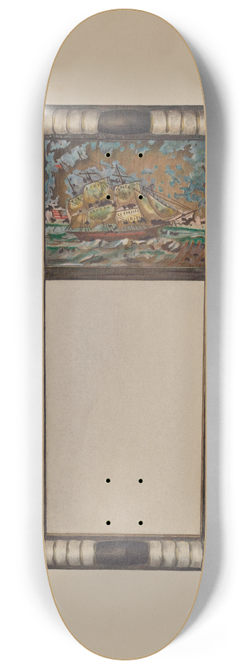 Rolland Ayres - Hand Carved Mirror Frame 8.25 inch art skate deck