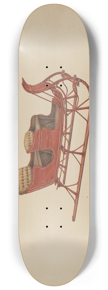 Rolland Ayres - Two Seated Sleigh 8.25 inch art skate deck