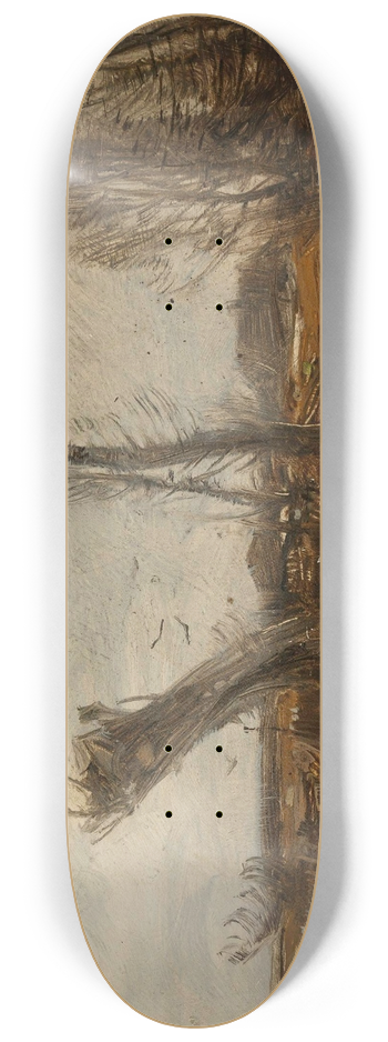 Roman Kazimierz Kochanowski - Willows at waterside 8.25 inch art skate deck
