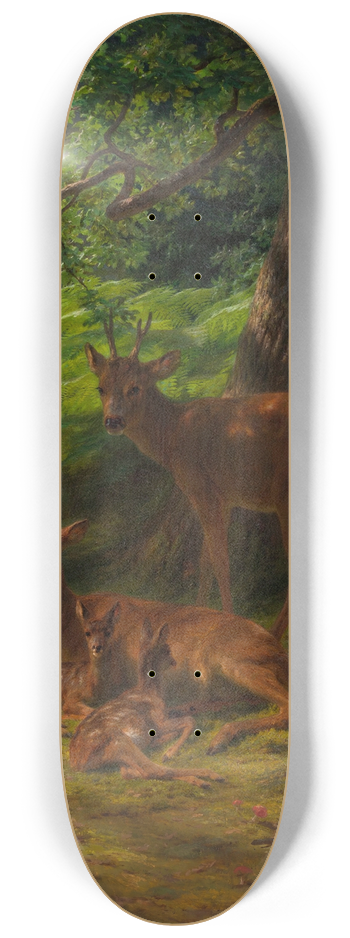 Rosa Bonheur - Deer in Repose 8.25 inch art skate deck