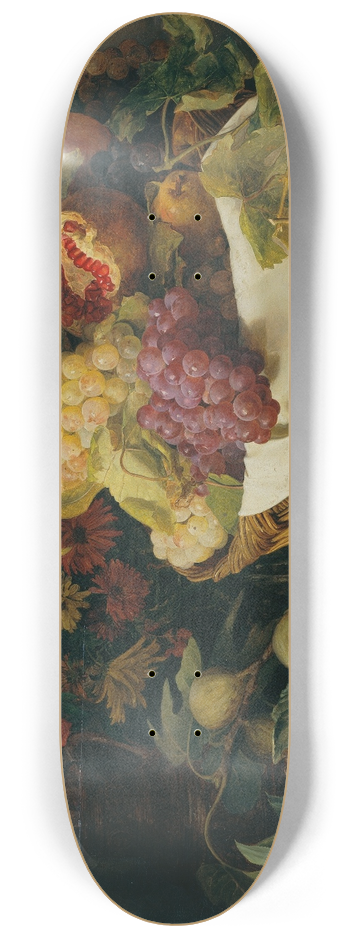 Rosalia Amon - Stillleben mit Frchten und Blumen 8.25 inch art skate deck