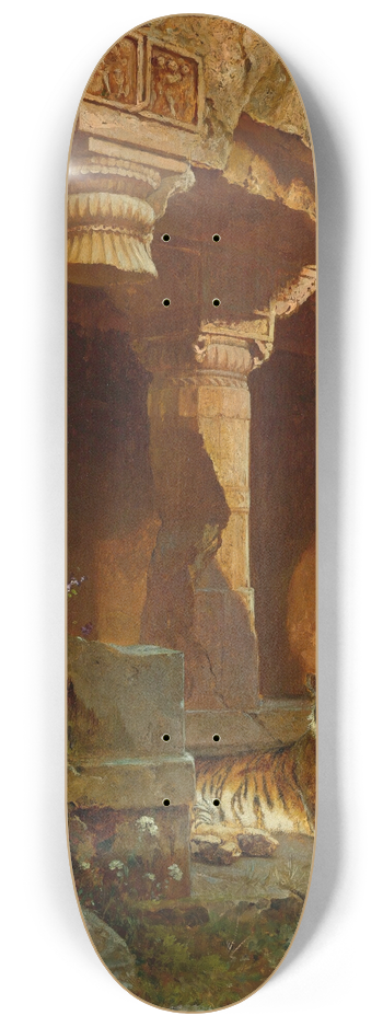 Rudolf Ernst - Tiger At Rest 8.25 inch art skate deck