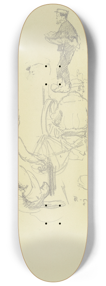 Rudolf Gudden - Arbeiter aus der Groen Spinnerei von Edam 8.25 inch art skate deck