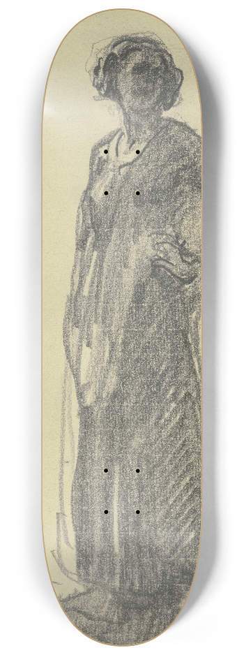 Rudolf Gudden - Young Spanish woman 8.25 inch art skate deck