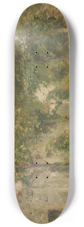 Rudolf Hckner - Frauen vor lndlichen Husern 8.25 inch art skate deck