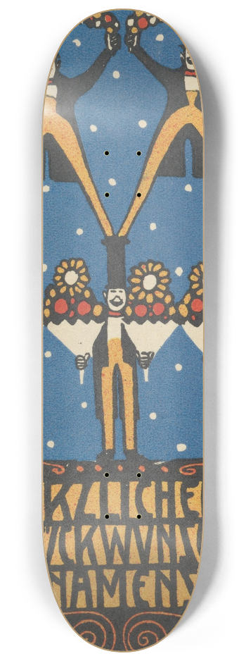 Rudolf Kalvach - Congratulations on Your Name Day (Herzlichen Glckwunsch zum Namenstage) 8.25 inch art skate deck