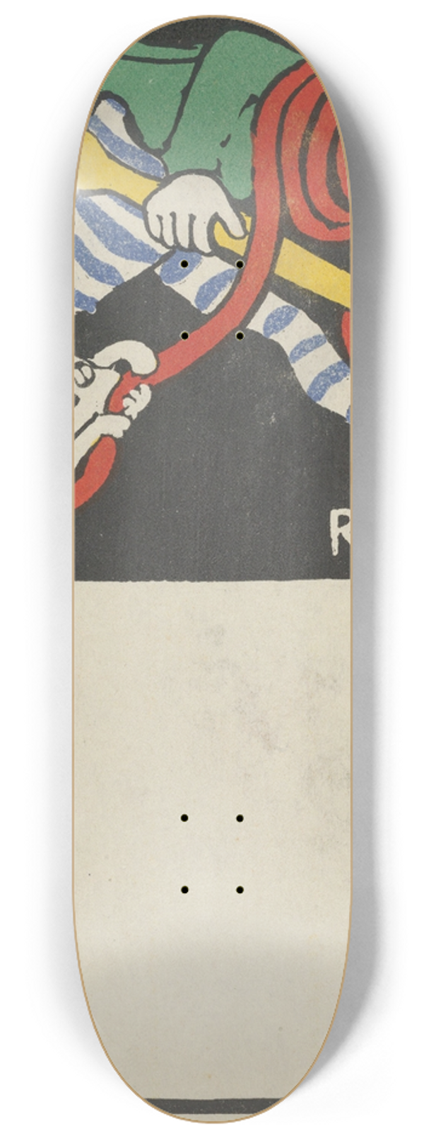 Rudolf Kalvach - Humorous Subject 8.25 inch art skate deck