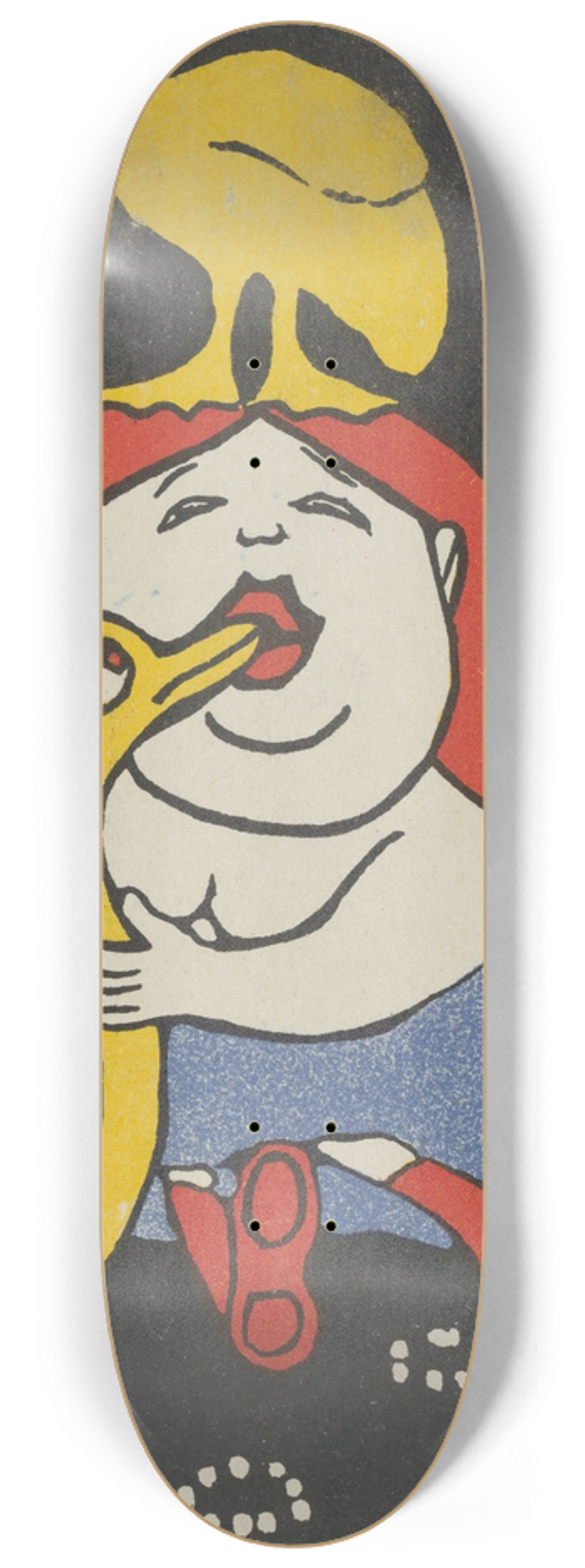 Rudolf Kalvach - Leda and the Swan (Leda mit dem Schwan) 8.25 inch art skate deck