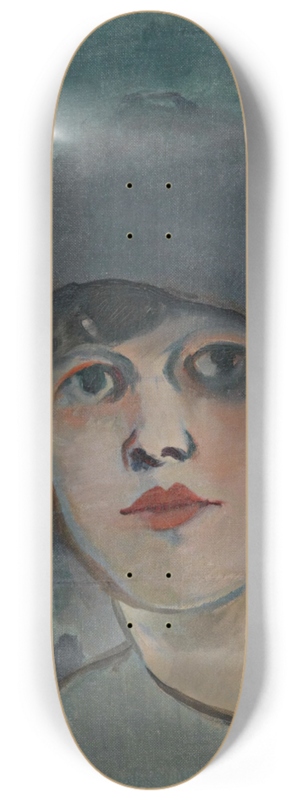 Rudolf Kremlika - Portrait of a Lady In a Hat 8.25 inch art skate deck