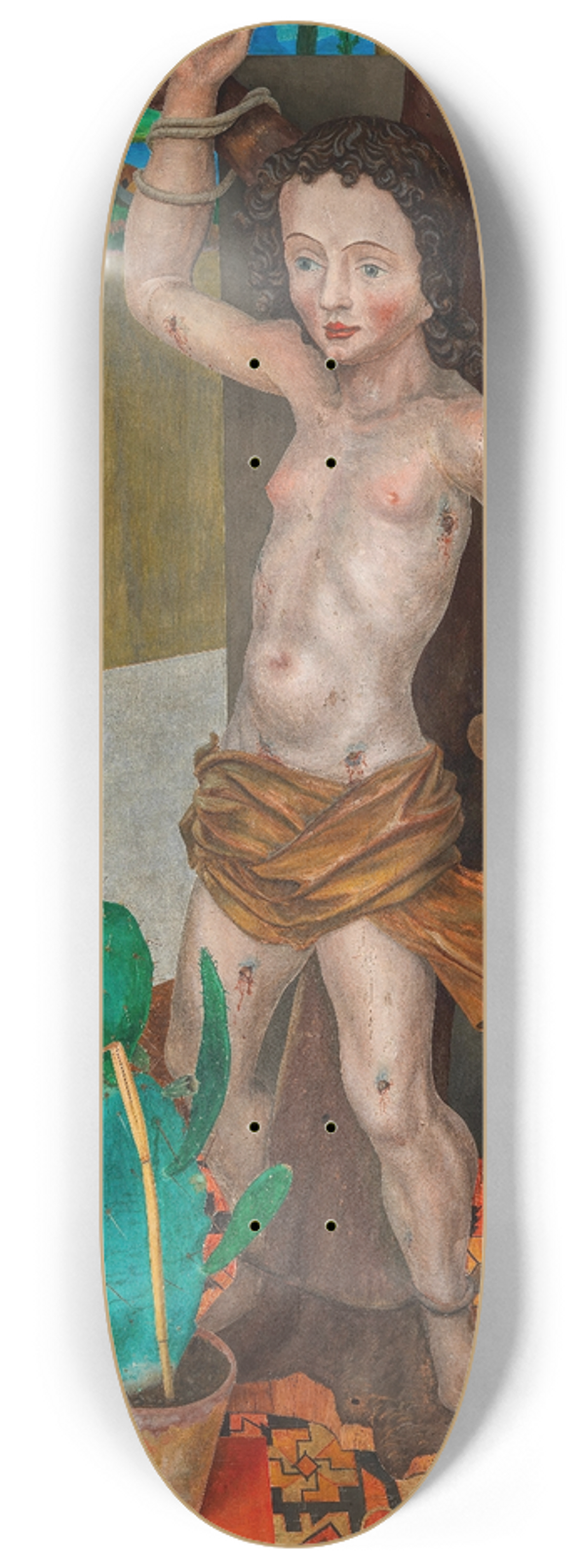 Rudolf Wacker - Stilleben mit St. Sebastian 8.25 inch art skate deck