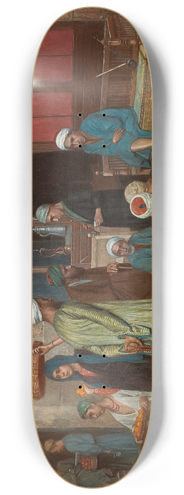 Rudolf Weisse - Outside A Coffee House 8.25 inch art skate deck