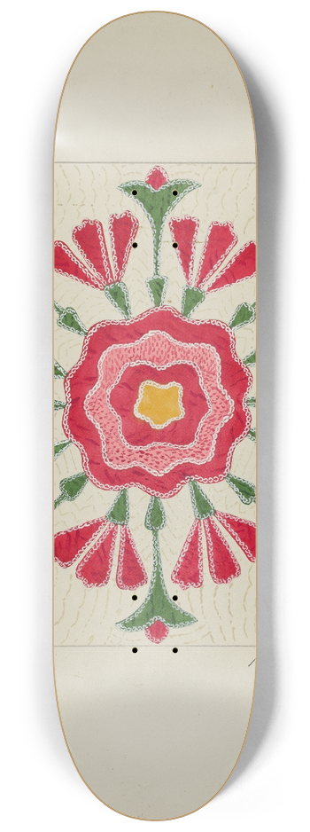 Ruth M. Barnes - Applique Quilt 8.25 inch art skate deck