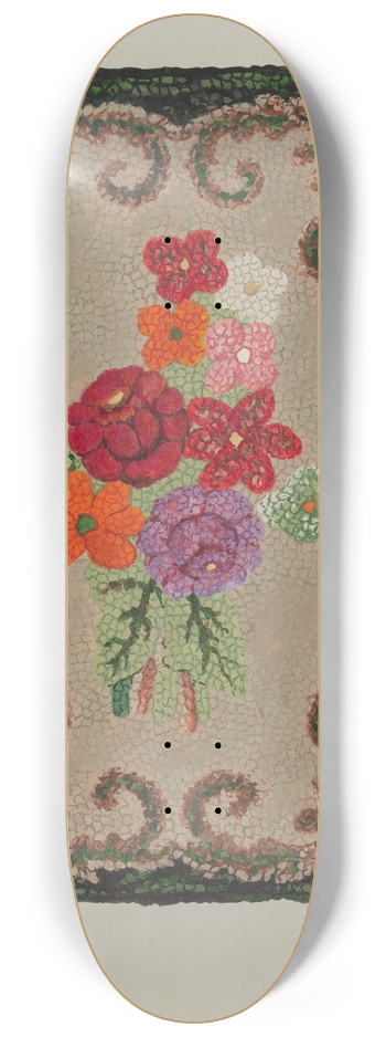 Ruth M. Barnes - Hooked Rug 8.25 inch art skate deck