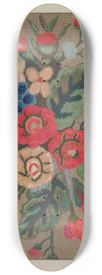 Ruth M. Barnes - Hooked Rug 8.25 inch art skate deck