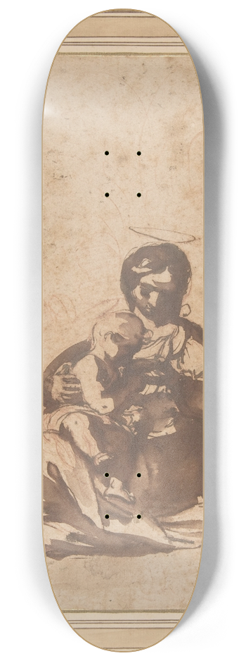 Rutilio Manetti - Studies for a Rest on the Flight into Egypt 8.25 inch art skate deck