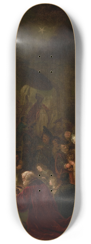 Salomon Koninck - The Adoration of the Magi 8.25 inch art skate deck