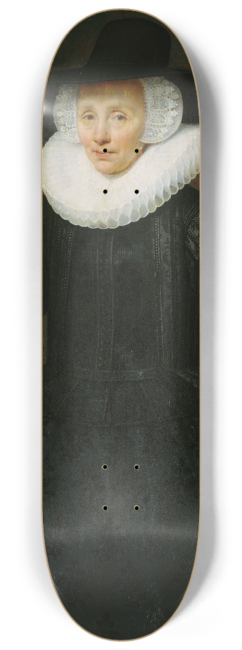 Salomon Mesdach - Portrait of Margarita Courten (1564-1640) 8.25 inch art skate deck