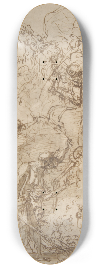 Salvator Rosa - Witches Sabbath 8.25 inch art skate deck