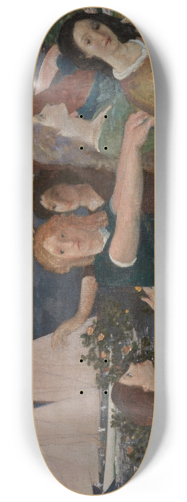 Arthur Bowen Davies - Across The Harbor 8.25 inch art skate deck