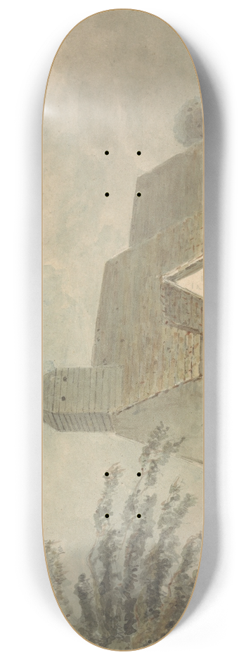 Samuel Davis - Church with Wooden Belfry 8.25 inch art skate deck