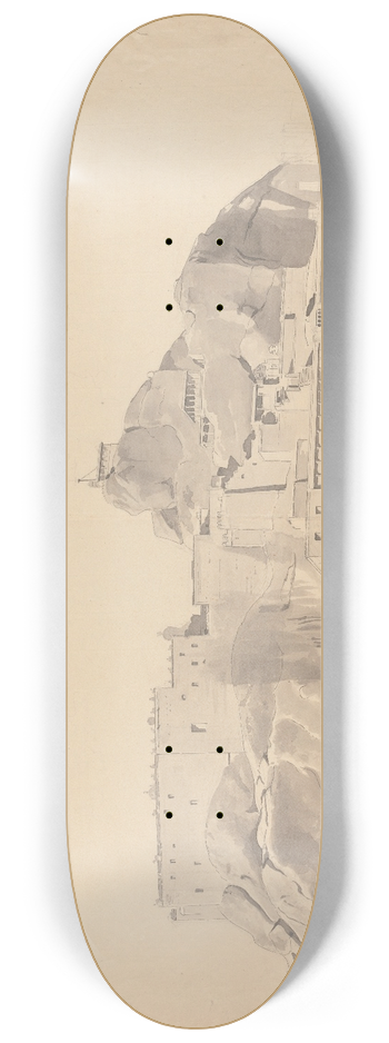 Samuel Davis - Fort on a Rocky Outcrop 8.25 inch art skate deck