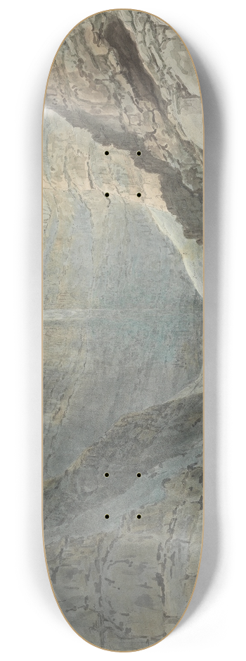 Samuel Davis - Rocky Gorge with a Waterfall 8.25 inch art skate deck