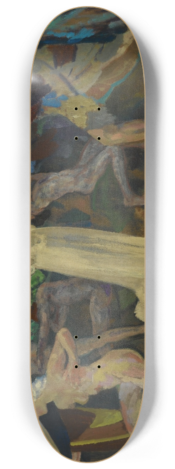 Arthur Bowen Davies - Freshness of the Wounded 8.25 inch art skate deck