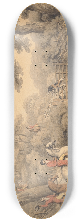 Samuel Howitt - Foxhunting; Breaking Cover 8.25 inch art skate deck