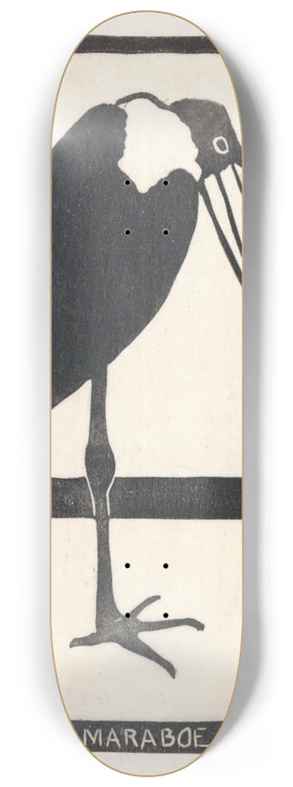 Samuel Jessurun de Mesquita - Een lamme maraboe 8.25 inch art skate deck