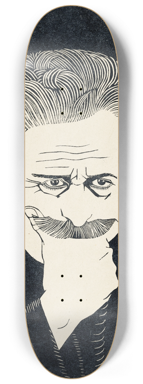 Samuel Jessurun de Mesquita - Zelfportret met hand aan snor 8.25 inch art skate deck