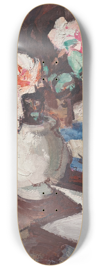 Samuel John Peploe - Pink Roses in a Vase 8.25 inch art skate deck
