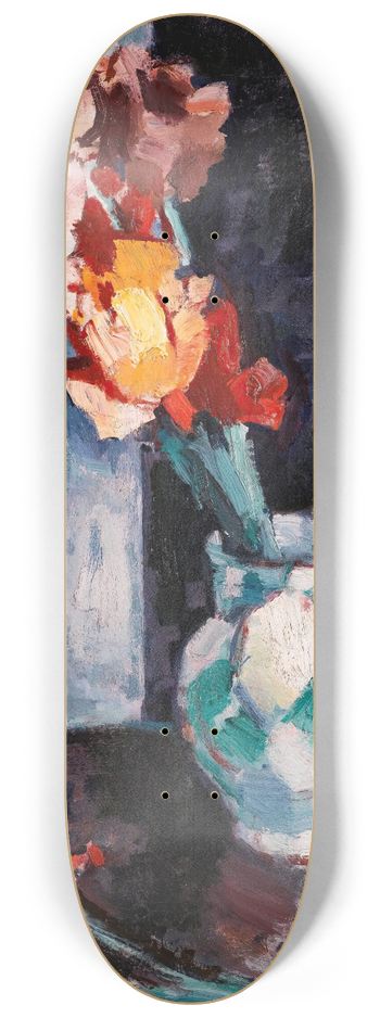 Samuel John Peploe - Tulips In A White Vase 8.25 inch art skate deck