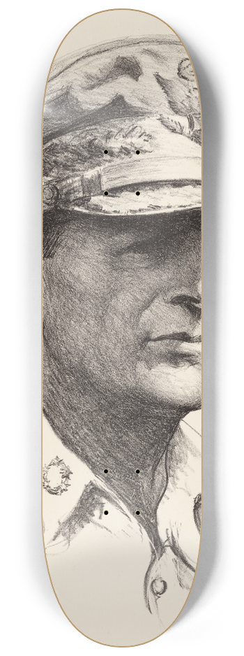 Samuel Johnson Woolf - Douglas MacArthur 8.25 inch art skate deck