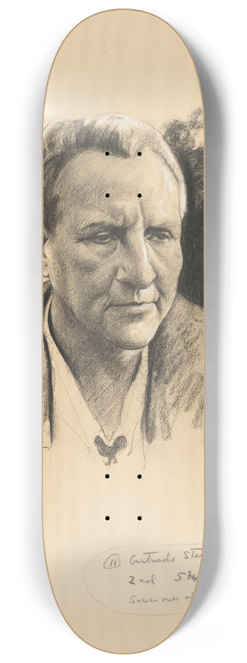 Samuel Johnson Woolf - Gertrude Stein 8.25 inch art skate deck