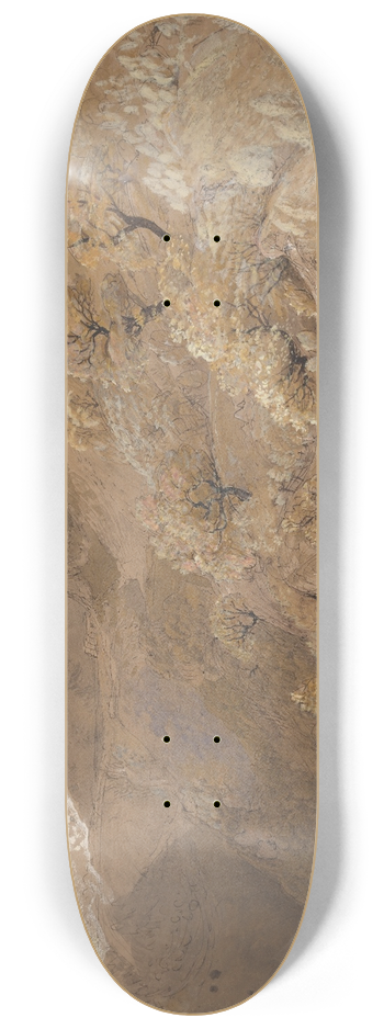 Samuel Palmer - Mount Siabod from Tyn-y-Coed near Capel Curig 8.25 inch art skate deck
