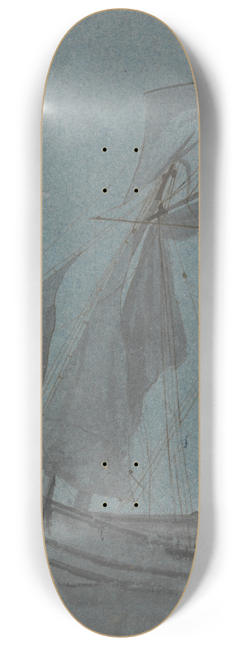 Samuel Scott - A Coastal Barge 8.25 inch art skate deck